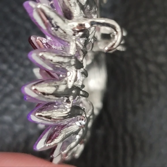 Swan Brooch, Lavender, Fuschia, & Clear Rhinestones- NWOT - Picture 6 of 6